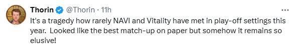 CS分析师遗憾NAVI与Vitality少有淘汰赛对决